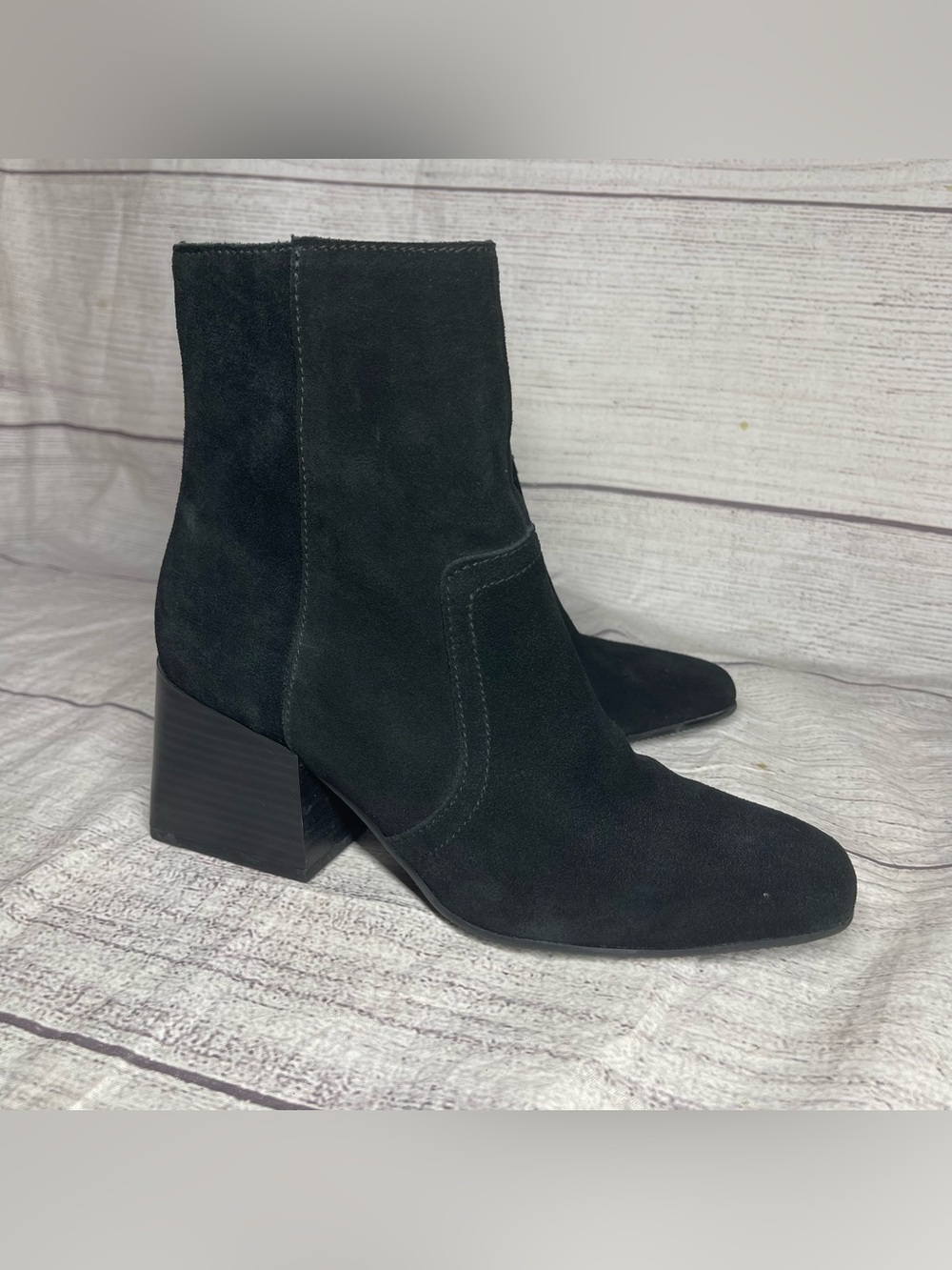 Aqua College Women’s 6.5 Tora Waterproof Black Suede Ankle Boots